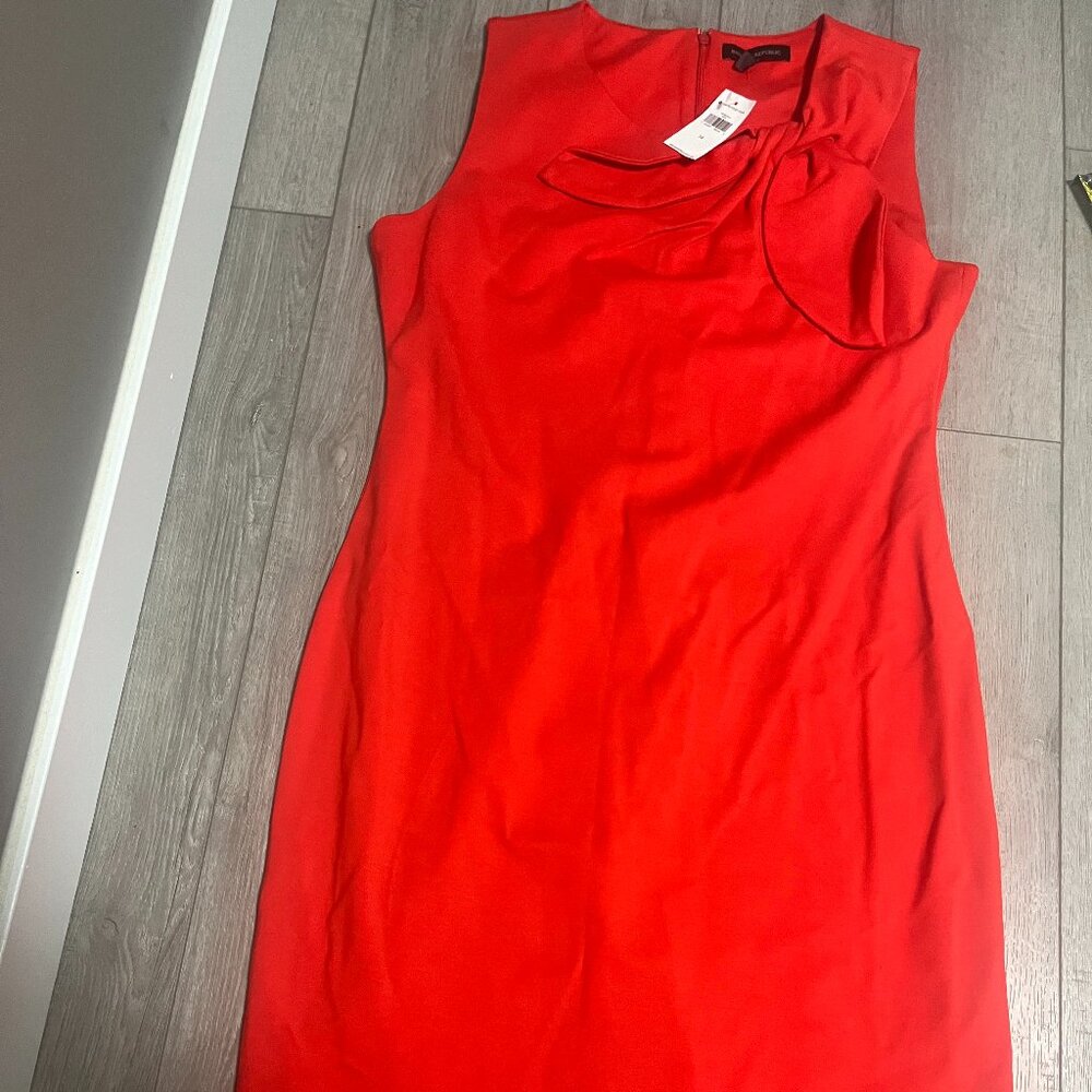 Banana Republic Red Midi Dress